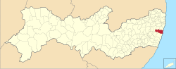 Brazil Pernambuco Cabo de Santo Agostinho location map